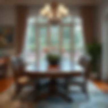 Elegant Dining Table Set Beautiful wooden dining table set in a cozy dining area