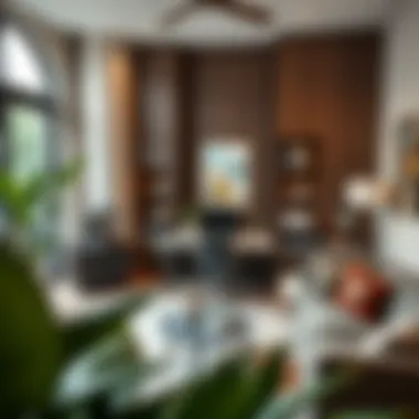 Home office setup displaying functional and stylish furniture