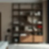 Elegant Heavy Metal Shelving Elegant heavy metal shelving unit featuring intricate design.