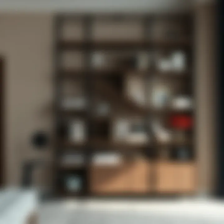 Elegant Heavy Metal Shelving Elegant heavy metal shelving unit featuring intricate design.