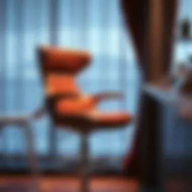 Ergonomically designed bar chair providing great comfort.