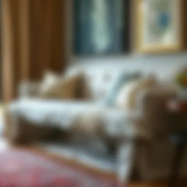 Diverse Materials for Slipcovers Variety of materials used for indoor bench slipcovers