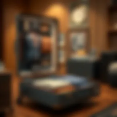 Organization within a suitcase with drawer compartments