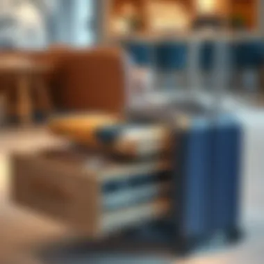 Materials used in modern drawer suitcase construction