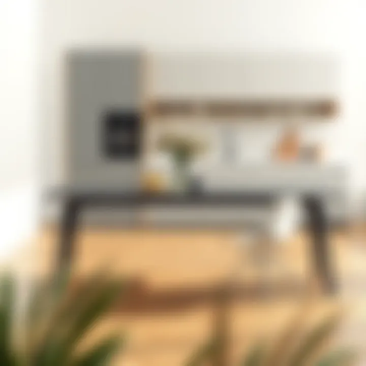 Sleek Minimalist Kitchen Table Contemporary kitchen table with minimalist design