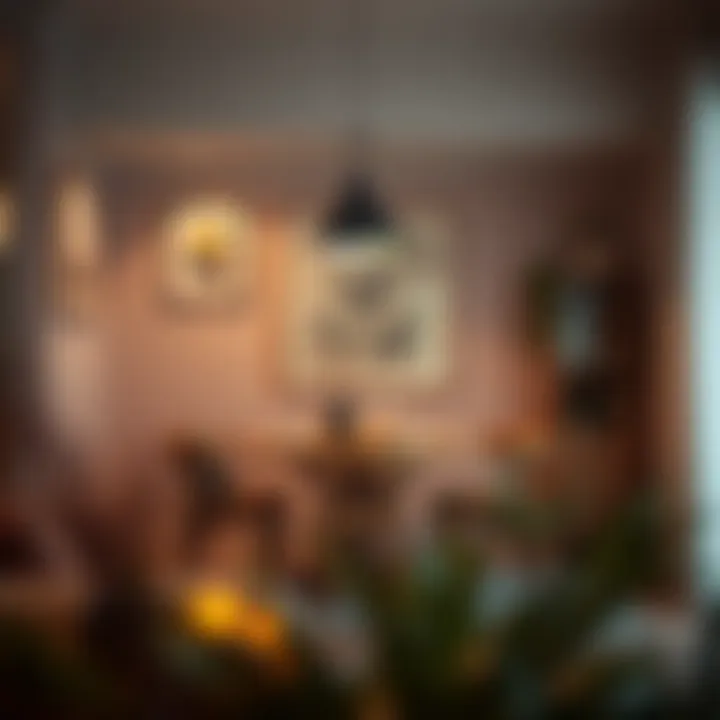 Inviting Dining Space for Two Cozy dining area featuring a small table and ambient lighting