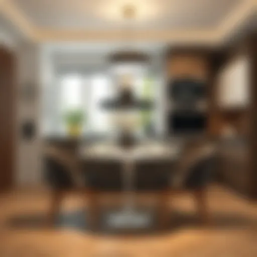 Stylish Kitchen Table for Two Elegant kitchen table set for two with modern decor