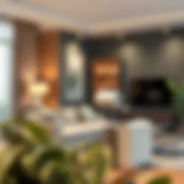 Contemporary Charm: A Paper Holder in Living Spaces Stylish large paper holder featured in a contemporary living room.