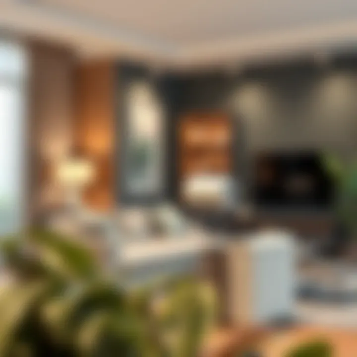 Contemporary Charm: A Paper Holder in Living Spaces Stylish large paper holder featured in a contemporary living room.