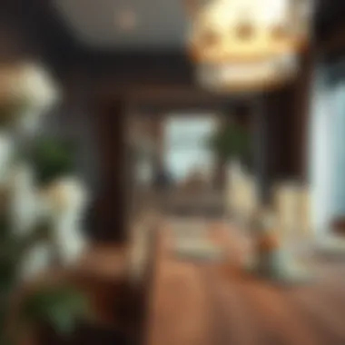 Cozy Dining: The Buffet Cabinet as Decorative Centerpiece A cozy dining space showcasing a buffet cabinet with decorative elements