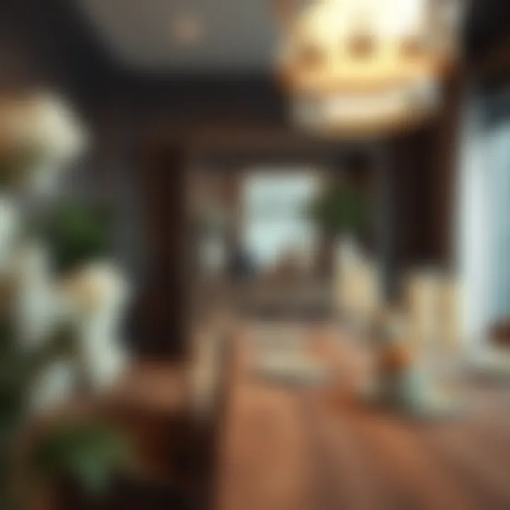 Cozy Dining: The Buffet Cabinet as Decorative Centerpiece A cozy dining space showcasing a buffet cabinet with decorative elements