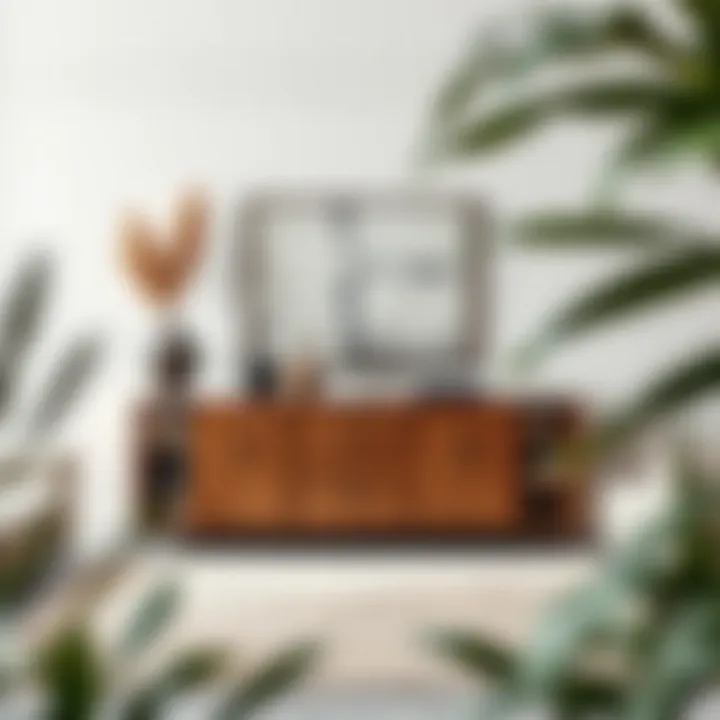 Elegance in Design: Unique Materials and Textures An elegantly styled buffet cabinet featuring unique materials and textures