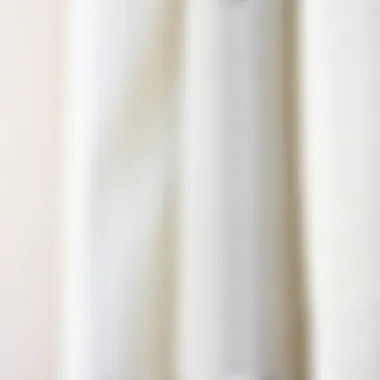 Close-up of textured fabric used for farmhouse valance curtains