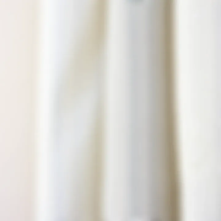 Close-up of textured fabric used for farmhouse valance curtains