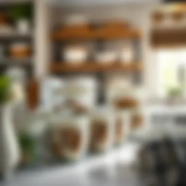 Stylish Organization with Pyrex Lids Stylish Pyrex lids displayed in an organized kitchen setting