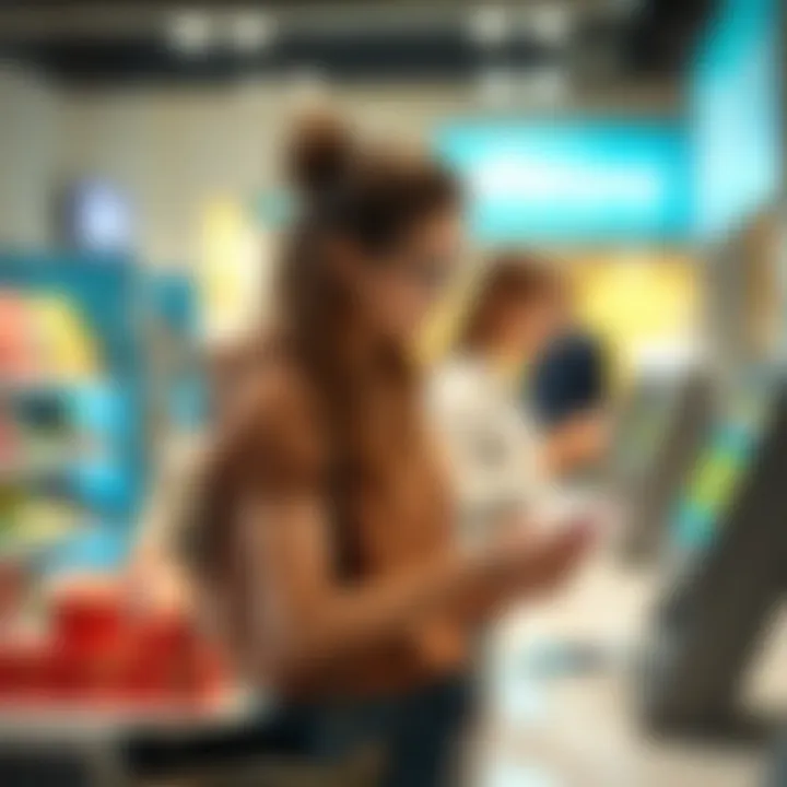 Consumer engaging with Afterpay at checkout