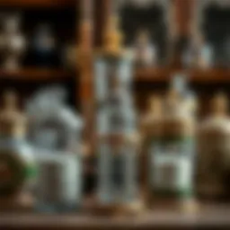 A vintage collection of ornate salt and pepper jars