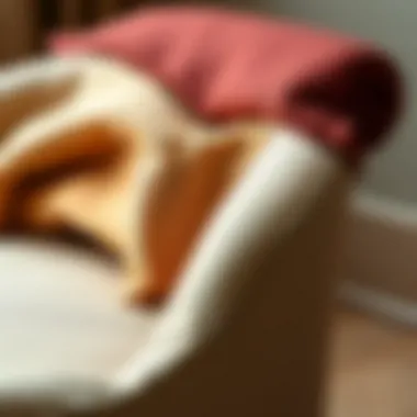 Variety of fabric swatches showcasing different textures for chair covers