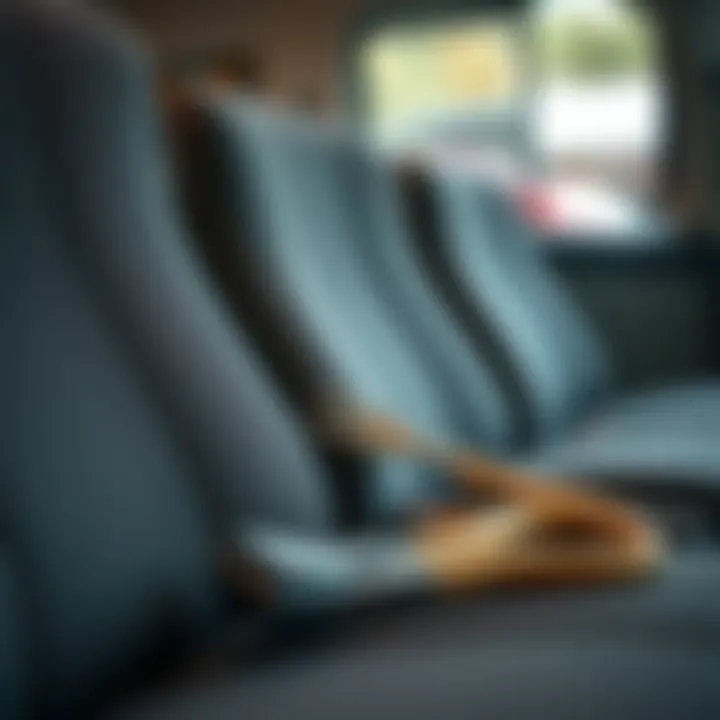 Close-up view of maintenance tools for stretchy seat covers