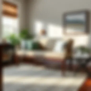 Elegant design of a bench cushion showcasing modern patterns