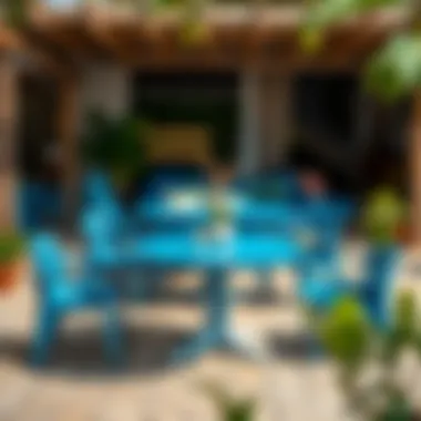 Notable Exploring the Aesthetic and Functional Appeal of Blue Outdoor Tables