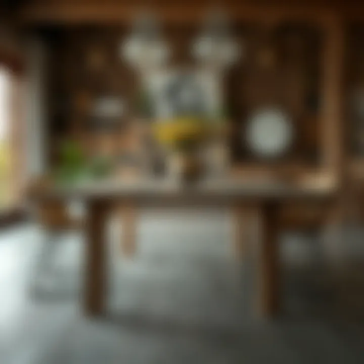 Exploring the Aesthetic and Practical Aspects of Thin Farm Tables Introduction
