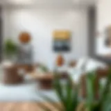 Elegant Wicker Cushion Set in Modern Living Room Elegant wicker cushion set displayed in a modern living room