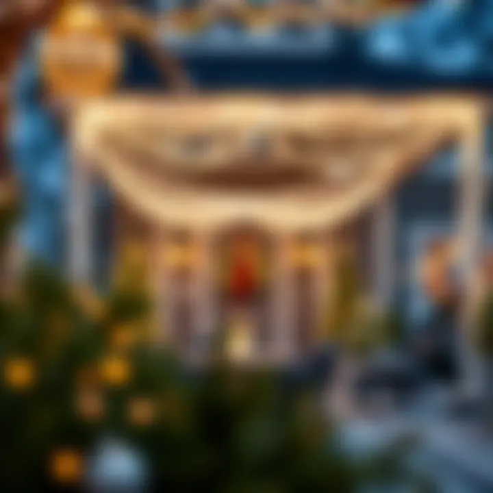 Enchanting Outdoor Christmas Lighting Modern Christmas lights creating a whimsical outdoor atmosphere