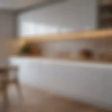 Installation process of multi-color LED strip lights under kitchen cabinets