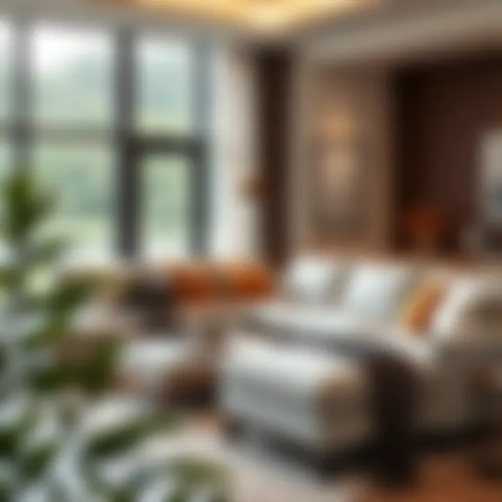 Chic Sleeper Sectional in a Contemporary Living Room Chic sleeper sectional in a contemporary living room setting