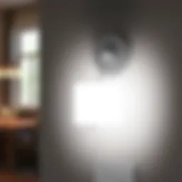 Sleek modern plug-in wall light design
