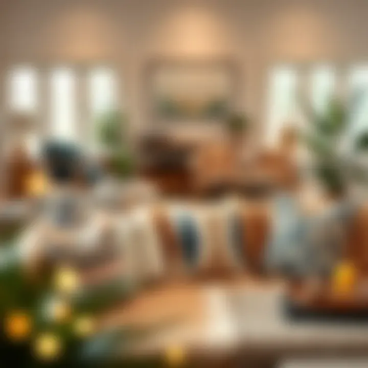 Cozy Living Space with Thoughtful Pillow Arrangements Cozy living room featuring 12 x 18 throw pillows