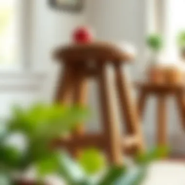 DIY personalized wooden stool with creative design elements