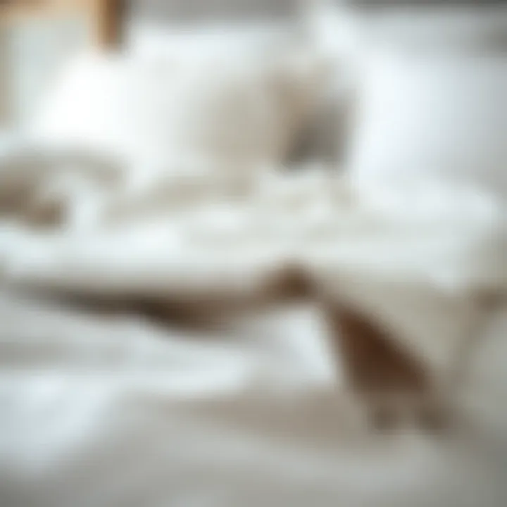 Premium Fabric Texture of Duvet Sheet Sets Close-up of premium fabric texture used in duvet sheet sets