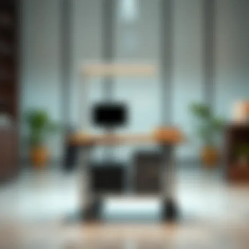 Ergonomic Design of Portable Work Cart Innovative design of a portable work cart showcasing ergonomic features