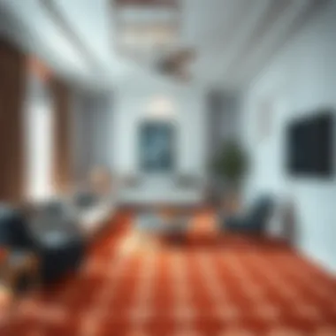 Patterned Carpet Enhancing Room Dynamics Innovative use of patterned carpets to enhance small room dynamics