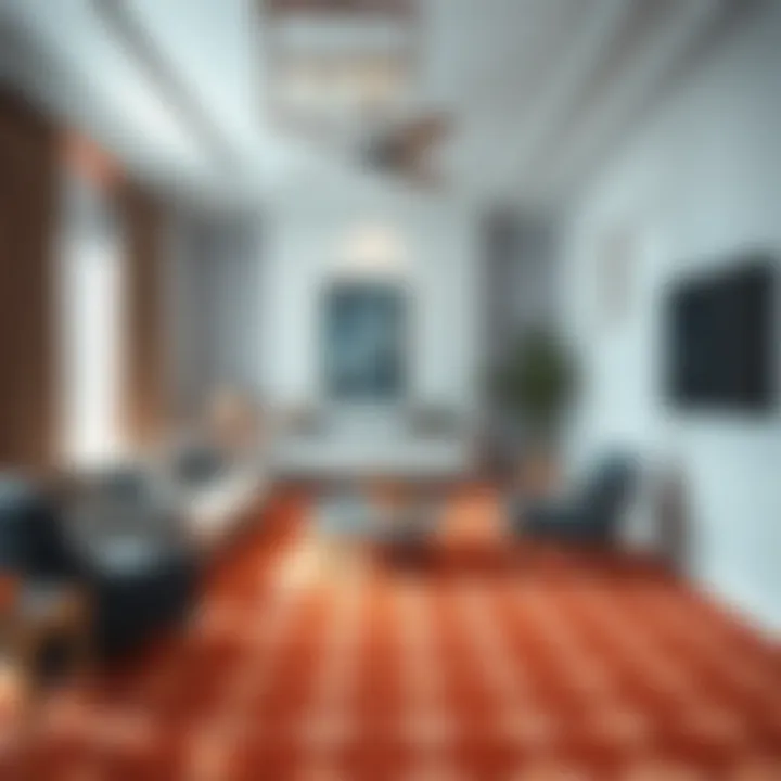 Patterned Carpet Enhancing Room Dynamics Innovative use of patterned carpets to enhance small room dynamics