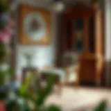 Vintage Charm in Second-Hand Furniture A beautifully restored vintage chair showcasing unique craftsmanship