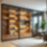 Exploring the Utility and Aesthetic Appeal of Shelving Units with Glass Doors Introduction