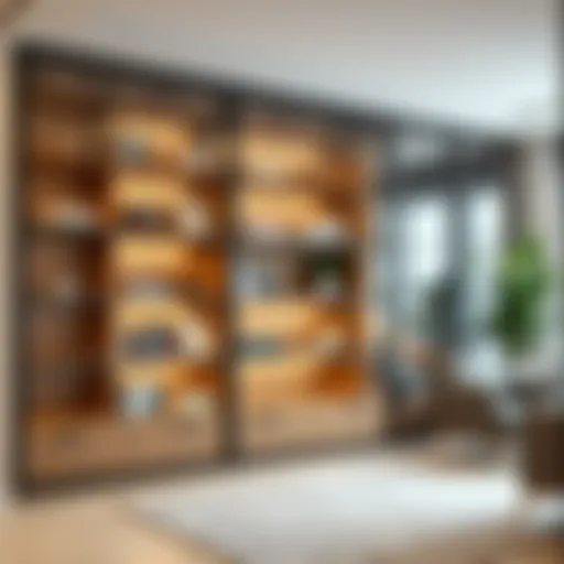 Exploring the Utility and Aesthetic Appeal of Shelving Units with Glass Doors Introduction