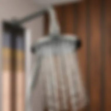 Sleek and Functional Shower Head Design Elegant shower head with removable feature showcasing sleek design