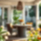 Exploring the Versatile Wicker Porch Table Introduction