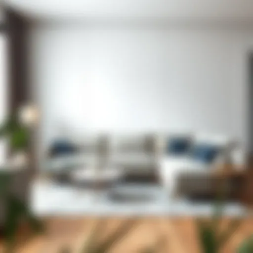 Sleek Portable Sofa Desk Design Sleek portable sofa desk in a modern living room setting