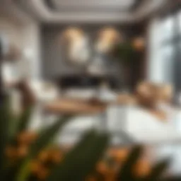 Elegant two-piece nesting table set in a stylish living room