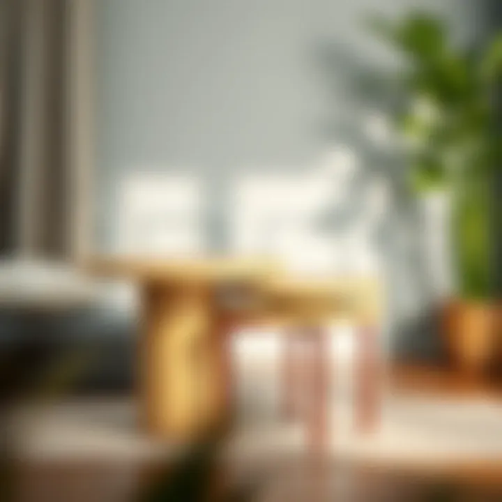 Unique Material Textures of Nesting Tables Nesting tables showcasing unique material textures and finishes