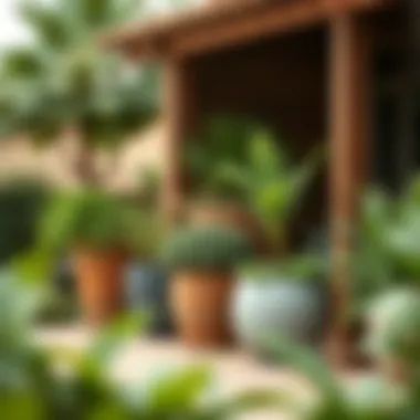 Sustainable Practices in Large Patio Pot Arrangements Sustainable planting practices highlighted through large patio pot arrangements