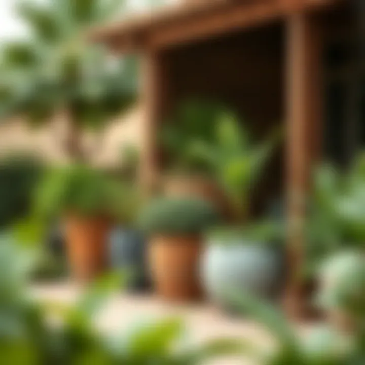 Sustainable Practices in Large Patio Pot Arrangements Sustainable planting practices highlighted through large patio pot arrangements