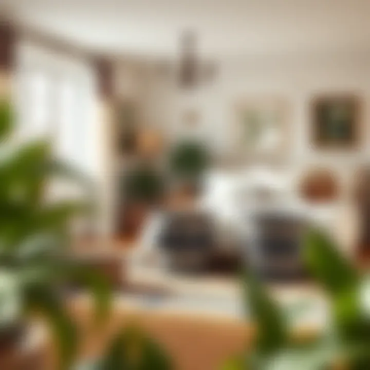 Elegant Bedroom with Extra Large Storage Baskets A stylish bedroom featuring extra large storage baskets as decorative and functional elements.