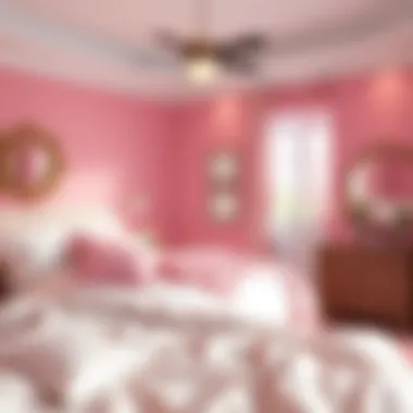 Mood-enhancing effects of pink color tones in bedroom decor