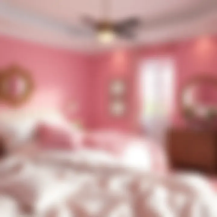 Mood-enhancing effects of pink color tones in bedroom decor
